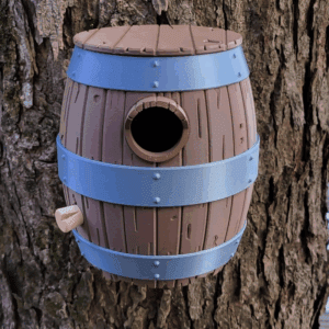 Barrel Bird House