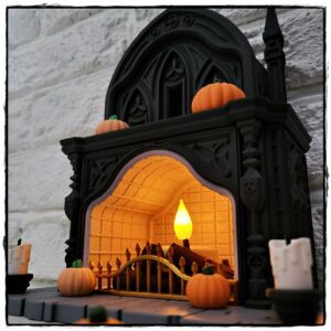 Halloween Tealight Fireplace #2